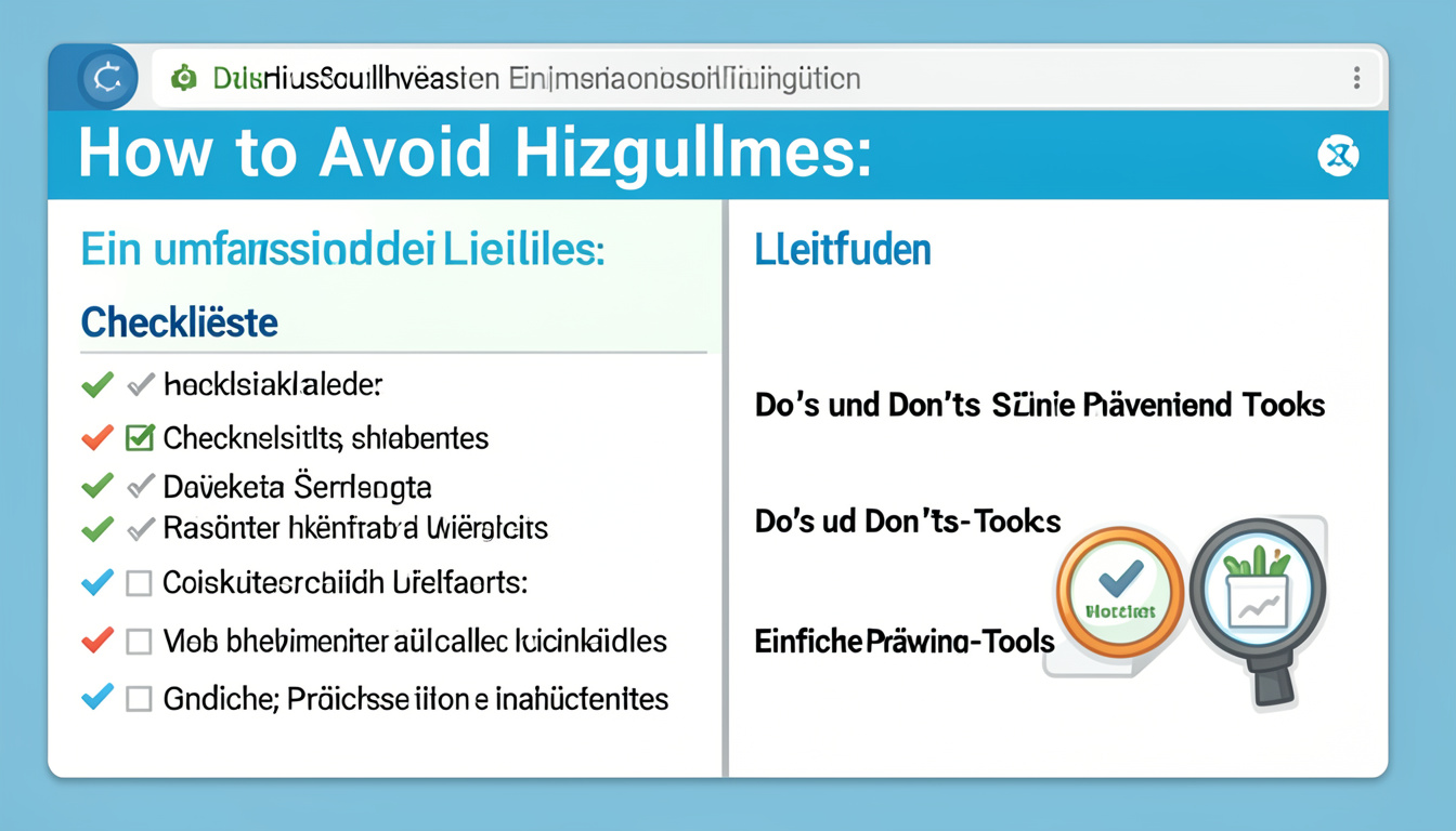 How to Avoid Hizgullmes